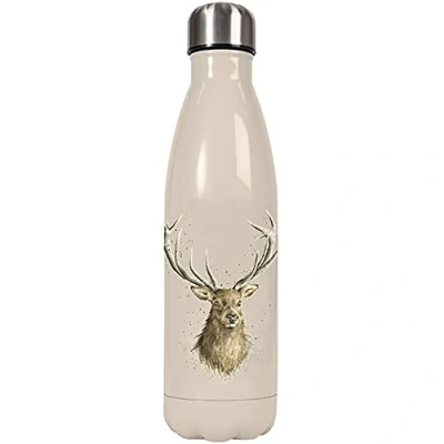 Image of Wrendale Designs &#039;Portrait Of A Stag&#039; Stag 500ml Water Bottle