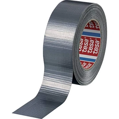 Image of Tesa 04613 00037 00 &quot;Professional&quot; Duct Tape, Matt Silver, 50 m x 48 mm