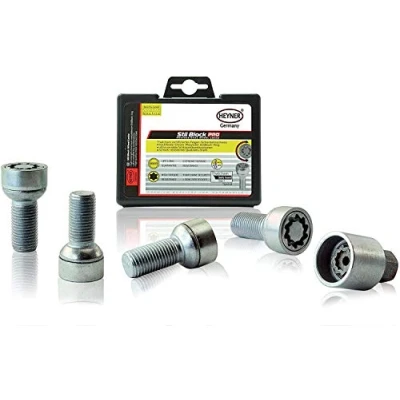 Image of Heyner Germany Stil Block PRO Locking Wheel Nuts Fits Audi TT M14x1.5 Set 4 Locks Thatcham Assured Bolts 085/5