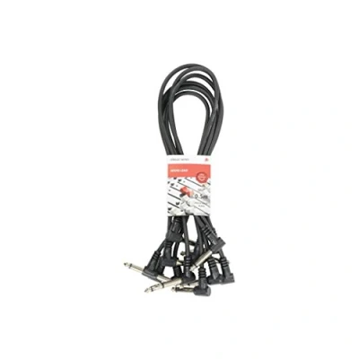Image of chord PATCH050BK Classic Patch Lead, Set of 6 Pieces