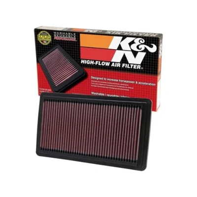 Image of K&amp;N Engine Air Filter: High Performance, Premium, Washable, Replacement Compatible with 2003 2016 mazda (MPV, FAW CX 7, 8, 6, Atenza, Mazdaspeed6), 33 2279