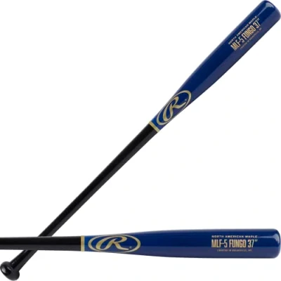 Image of Rawlings Maple Training FUNGO Bat Baseball/Softball 37 Outfield Black/Royal