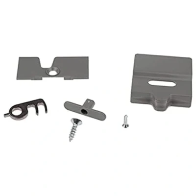 Image of DOMETIC FERMETURE DE PORTE COUDÉ GRISE POUR REFRIGERATEUR