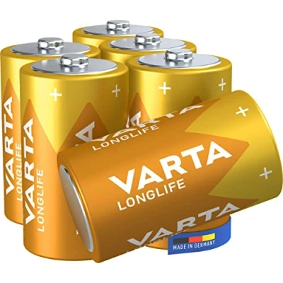 Image of Varta D Alkaline Battery Pack of 6 Longlife