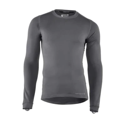 Image of Carhartt Men&#039;s Force Heavyweight Stretch Base Layer Crewneck (No Pocket), Shadow, XL