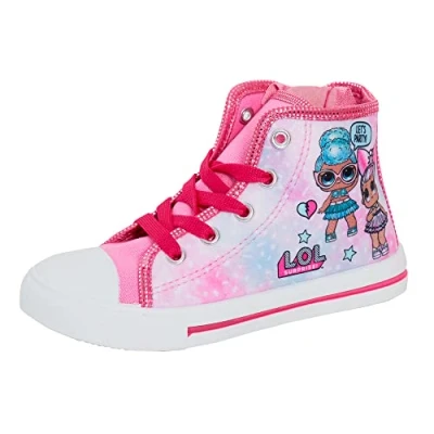 Image of L.O.L. Surprise! Dolls Girls Hi Top Trainers Pink EU 27 / UK 9
