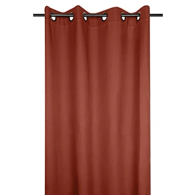 Image of Lovely Casa Nelson Terracotta Curtain 135 x 180 cm 100% Polyester