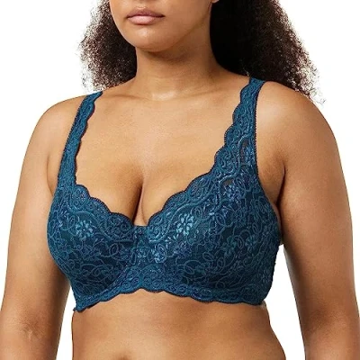 Image of Triumph Women&#039;s Amourette 300 WHP X Wired Padded Bra, Russian Green, 36B