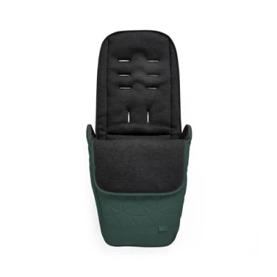 Image of Silver Cross Clic 2 Footmuff Pram Accessories Stroller Foot Warmer Water Resistant Conifer