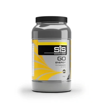 Image of Science In Sport GO Energy Powder Drinks, Lemon Flavour, 47g of Carbohydrates, 32 Servings Per 1.6kg