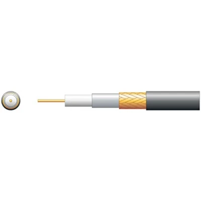 Image of Mercury RG59 B/U 75 Ohms Foam Filled Coaxial Cable Copper Braid Black 100m