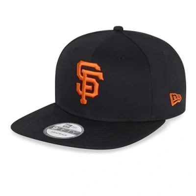 Image of New Era San Francisco Giants MLB Essentials Black 9Fifty Snapback Cap S M (6 3/8 7 1/4)