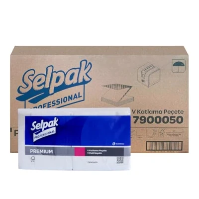 Image of Selpak Professional Cocktail Napkins, 4500 Sheets White Napkins (21cmx21cm Unfolded), Paper Disposable, 1 Ply Party Serviettes Ideal for Cocktails, Parties, Gatherings