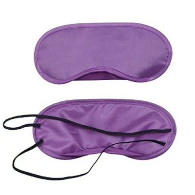 Image of CMJ 2 x Purple Eye Mask Travel Sleep Masks Eyemask Blindfold with Nose Pad