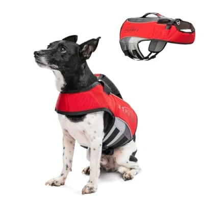 Image of Osprey Dog Life Jacket, Adjustable Buoyancy Aid with Handle, Reflective Strips, Fits Small, Medium &amp; Large Dogs Swim Safety Vest for Water Activities Paddleboarding