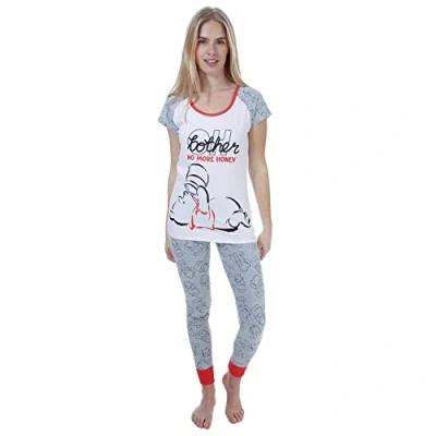 Image of Disney Winnie The Pooh Oh Bother Ladies Pyjamas, 8 10