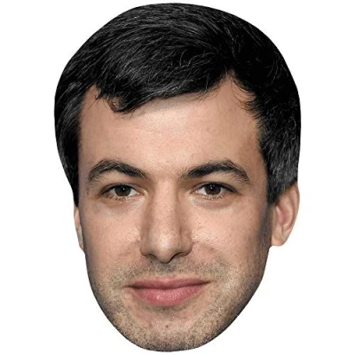 Image of Nathan Fielder (Stubble) Celebrity Mask, Flat Card Face, Fancy Dress Mask