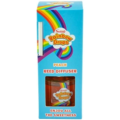 Image of Swizzels Rainbow Drops Sweets Diffuser Candle Oil Peach Scent Retro Smell Reed