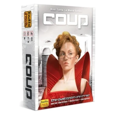 Image of Indie Boards and Cards Coup Card Game Ages 14+ 2 6 Players 15 Minute Playing Time