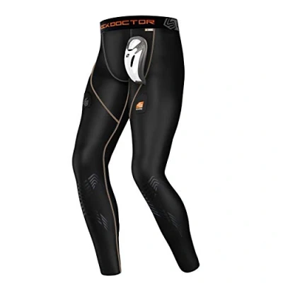 Image of Shock Doctor Men&#039;s Core Compression Hockey Pants with Bio Flex Cup Black, Large