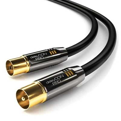 Image of Deleycon TV Cable Straight/Straight Gold