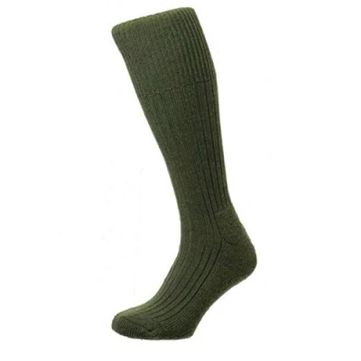 Image of HJ Hall Men Commando Socks Olive, Size 11 13