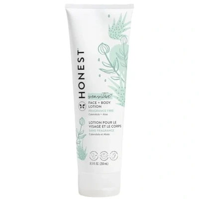 Image of Honest Purely Simple Hypoallergenic Face And Body Lotion With Naturally Derived Botanicals for Sensitive Skin, Fragrance Free, 8.5 Fluid Ounce