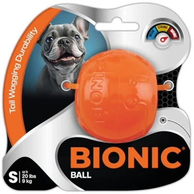 Image of BIONIC Ball Dog Toy, Small Interactive Chew Toy That Stands up to The Toughest Chewers, for Dogs 20 lbs. (9 kg)