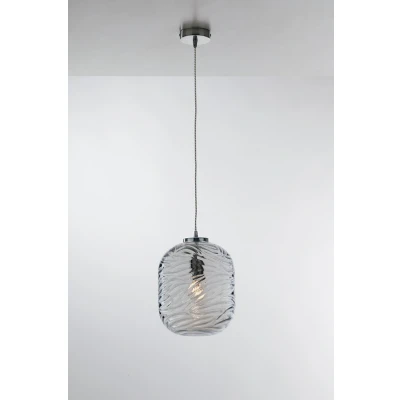 Image of Nereide Glass Ceiling Pendant, Blue, E27