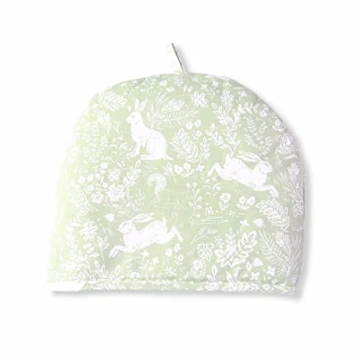 Image of Le Chateau Textiles William Morris Inspired Forest Life Sage Green Tea Cosy