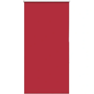 Image of vidaXL Roller Blind Blackout Red 85x175 cm Fabric Width 80.7 Polyester