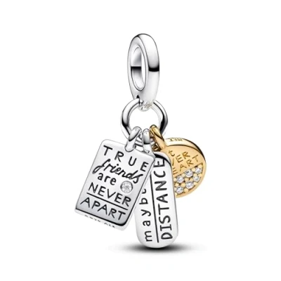 Image of Pandora Friendship Triple Dangle Charm