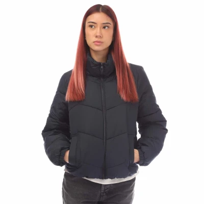 Image of Vero Moda Womenss Ligario Short Jacket in Navy Size 10 UK