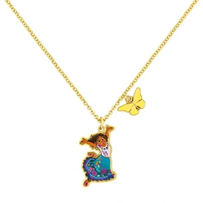 Image of Disney Encanto gold Mirabel and Butterfly Charm Necklace NH01006YL 16
