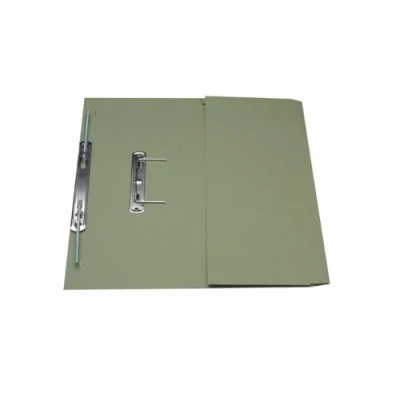Image of Exacompta Ref 349 GRNZ Guildhall Pocket Spiral File, 315gsm Heavyweight Manilla, Holds A4 &amp; Foolscap Documents, Left Hand Pocket, Blue Angel Certified Green, Pack of 25