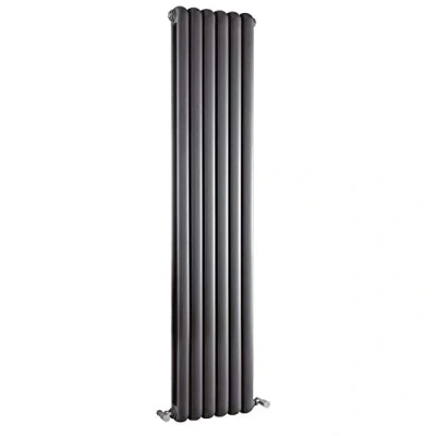 Image of Milano Urban Anthracite Vertical Double Panel Column Radiator 1500mm x 383mm