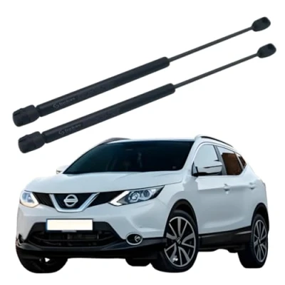 Image of TURKAS, 2x Rear Tailgate Boot Gas Spring Struts For NISSAN QASHQAI 2 J11, (2013 ONWARDS), Lift Support System 425 (N) 530mm