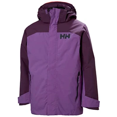 Image of Helly Hansen Junior Unisex Jr Level Ins Jacket, CRUSHED GRAPE, 14 Years UK