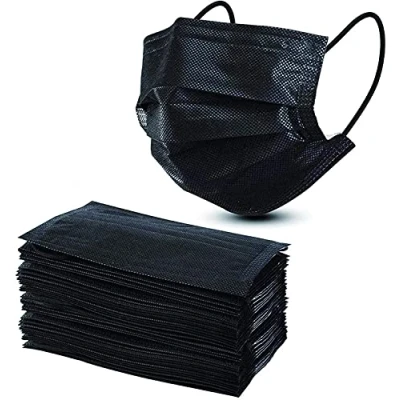 Image of V VAPE 20 Black Disposable 3 Ply Dustproof Breathable Face Mask