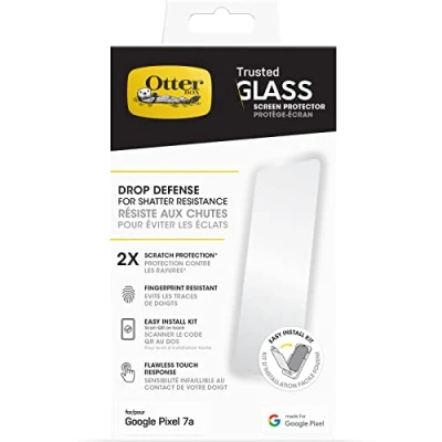 Image of Otterbox Tempered Glass Clear Screen Protector Google Pixel 7A