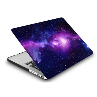 Image of Case Compatible with New MacBook Air 13 inch 2020 2019 2018 Release A2337 A2179 A1932 M1 Retina Display and Touch ID, Plastic Laptop Hard Shell Protective Case, Purple Galaxy