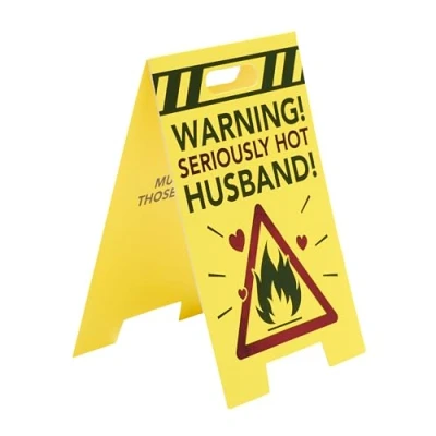 Image of UK Greetings Birthday Card for Husband Hot 3D Sign Design