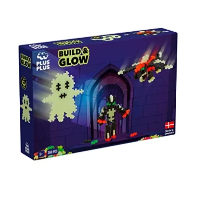 Image of Plus Building Blocks Toy 360 pc Kids Construction Toys, Creative Learning Resources and STEM Play for Home Travel Girls Boys Toys Age 5 Glow in the Dark Pieces