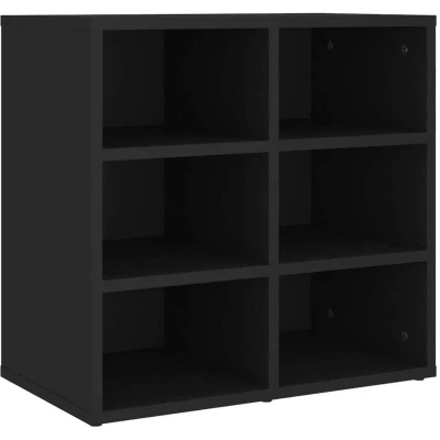 Image of vidaXL Shoe Cabinet Black 52.5x30x50 cm