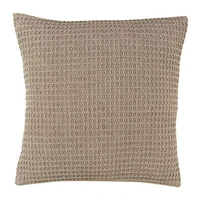 Image of Appletree Loft Bruges Waffle Filled Cushion 43 x 43cm in Linen
