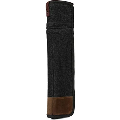Image of TAMA Powerpad Designer Stick Bag Black Denim Small (TSB12DBK), 6 Pairs of Sticks