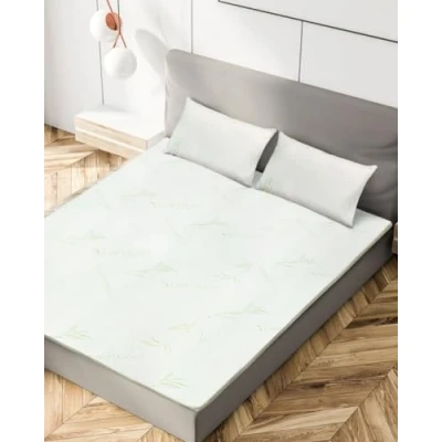 Image of 4 cm Bamboo Memory Foam Mattress Topper Removable Zip Cover With Antibacterial Hypo Allergenic Double Bed 135 x 190