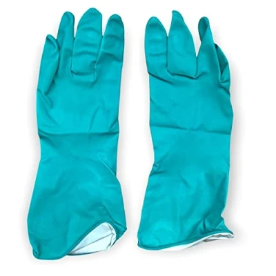 Image of Crown Supplies Professional Green Household Rubber Gloves Extra Large Pair