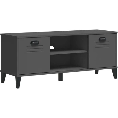 Image of vidaXL Shoe Bench VIKEN Anthracite Grey 106x35x45 cm Engineered Wood