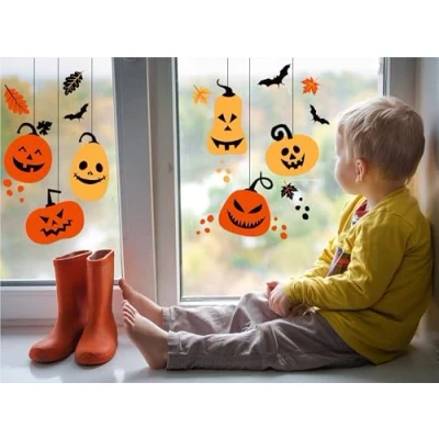 Image of QuoteMyWall Hanging Halloween Window Stickers